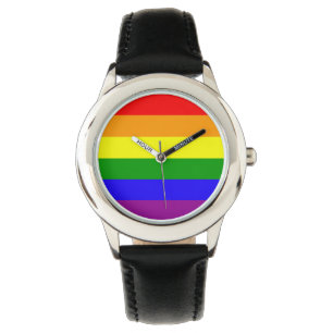 Montre Drapeau d'arc-en-ciel