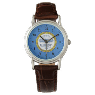 Montre Drapeau de Boston, Massachusetts Wrist Watch
