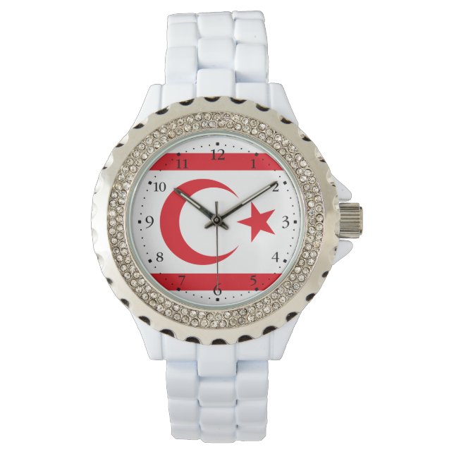 Montre Drapeau de Chypre du Nord (devant)