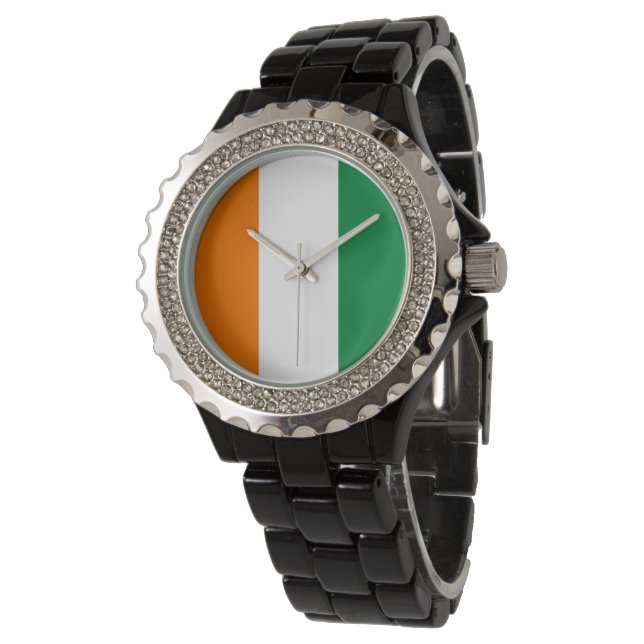 Montre Drapeau de Côte d'Ivoire (Incliné)