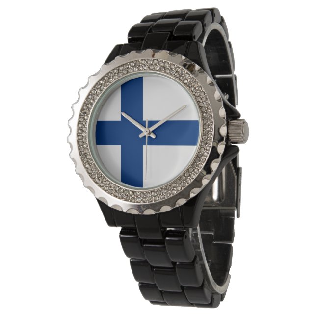 Montre Drapeau de Finlande (Incliné)