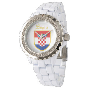 Montre Drapeau de la Croatie personnalisé