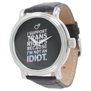 Montre Drapeau de la fierté trans allié transgenre de sou