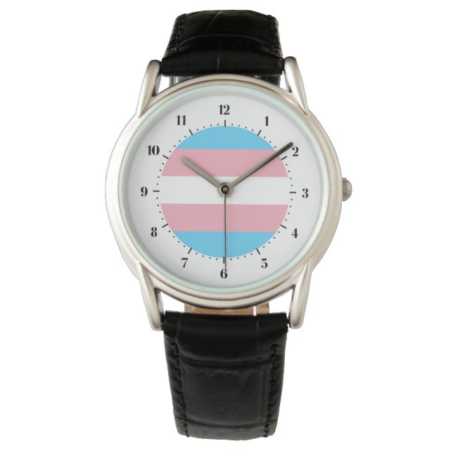 Montre Drapeau de la fierté transgenre (devant)