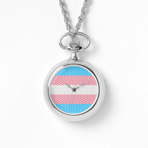 Montre Drapeau de la fierté transgenre Abstraite de la ba