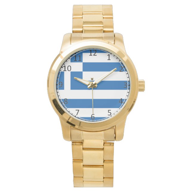 Montre Drapeau de la Grèce (devant)