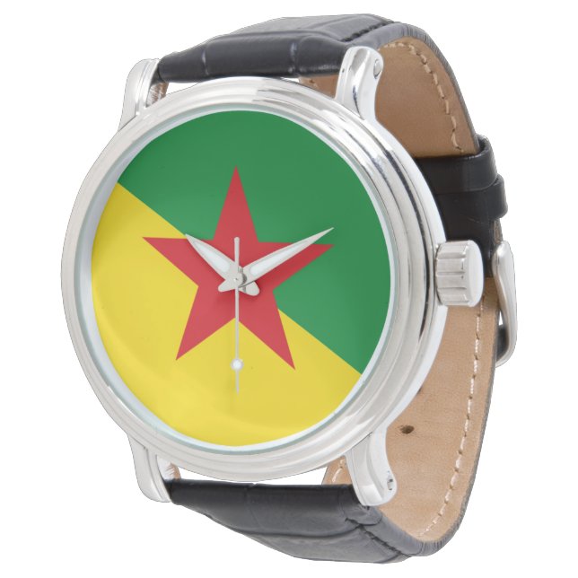 Montre Drapeau de la Guyane (Incliné)
