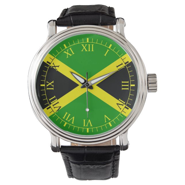 Montre Drapeau de la Jamaïque (devant)