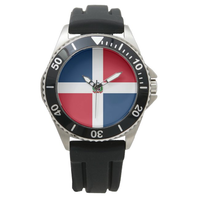 Montre Drapeau de la République dominicaine (devant)