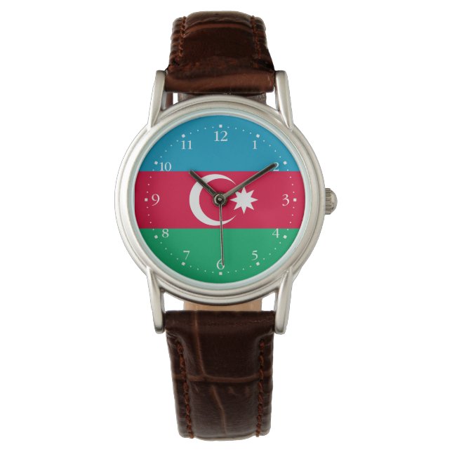 Montre Drapeau de l'Azerbaïdjan patriotique (devant)