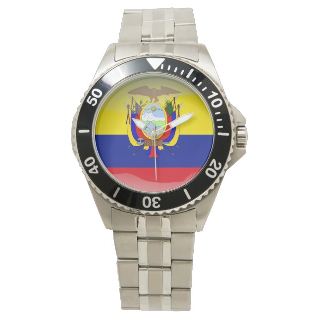 Montre Drapeau de l'Équateur (devant)