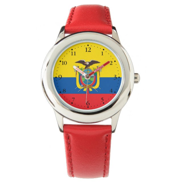 Montre Drapeau de l'Équateur (devant)