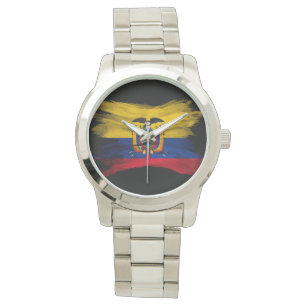 Montre Drapeau de l'Equateur bracelet, drapeau national