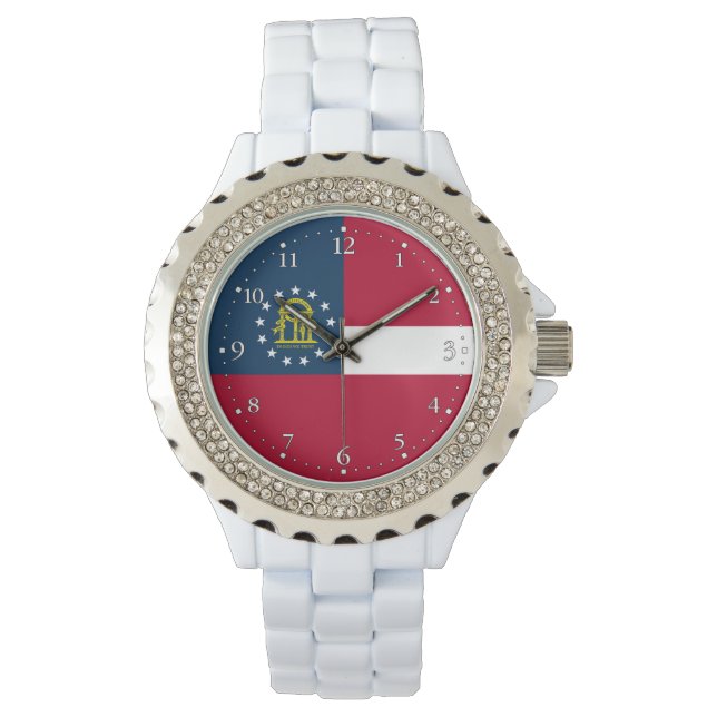 Montre Drapeau de l'État de Géorgie (devant)