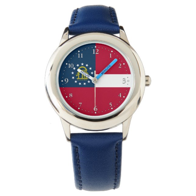 Montre Drapeau de l'État de Géorgie (devant)