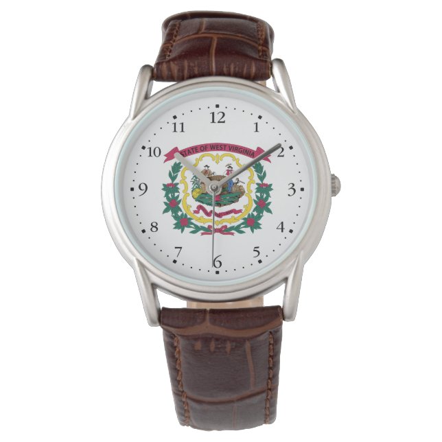 Montre Drapeau de l'État de Virginie occidentale (devant)