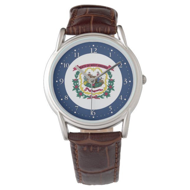 Montre Drapeau de l'État de Virginie occidentale (devant)