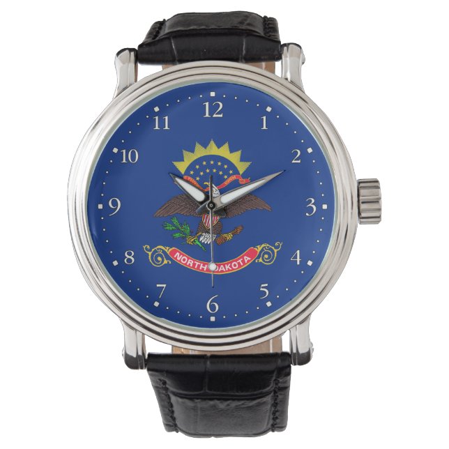 Montre Drapeau de l'État du Dakota du Nord (devant)