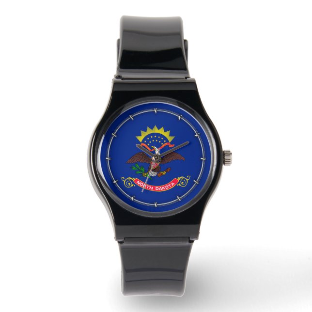 Montre Drapeau de l'État du Dakota du Nord (Recto)