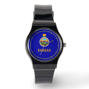 Montre Drapeau de l'État du Kansas