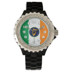 Montre Drapeau de l'Irlande avec armoiries