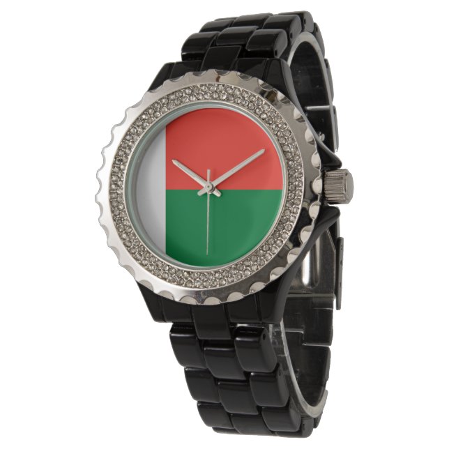 Montre Drapeau de Madagascar (Incliné)