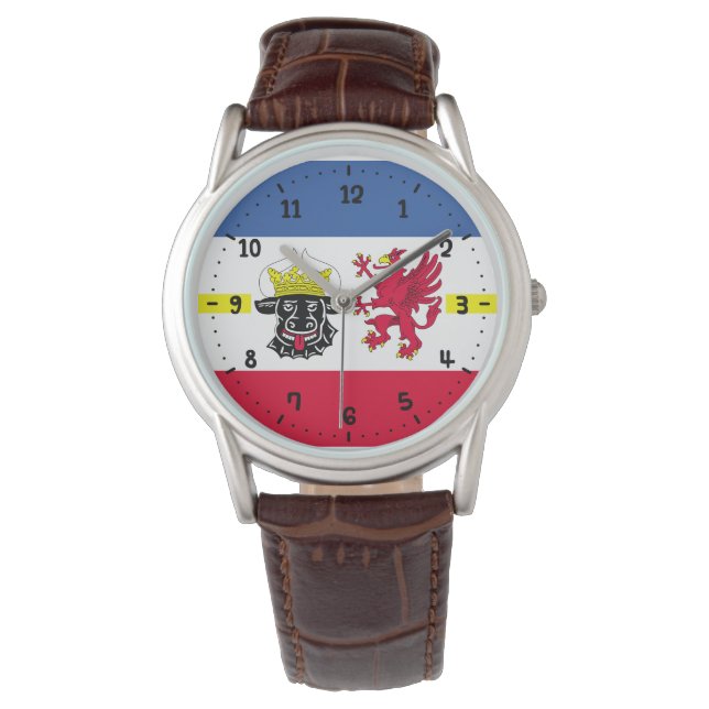 Montre Drapeau de Mecklembourg-Poméranie occidentale (devant)