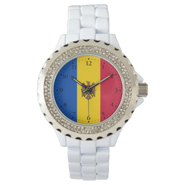 Montre Drapeau de Moldova (devant)