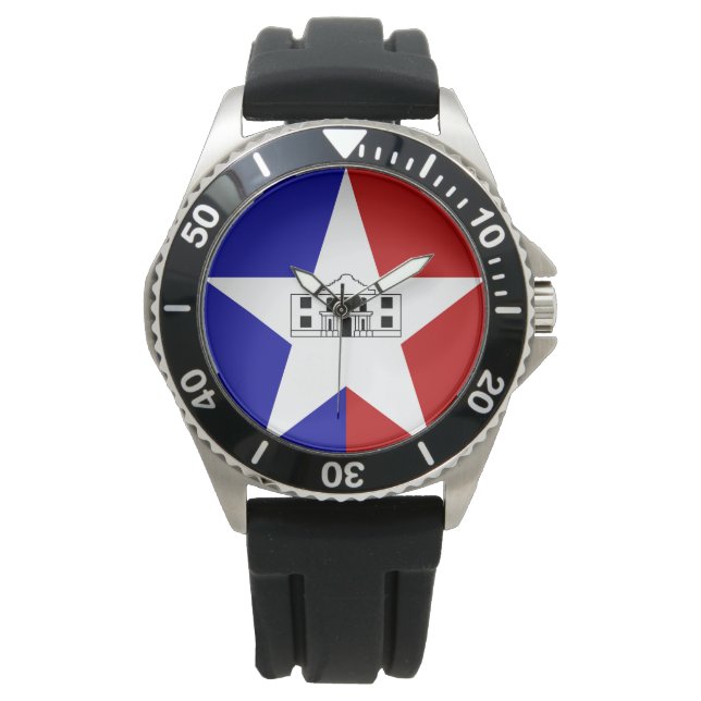 Montre Drapeau de San Antonio, Texas Watch (devant)
