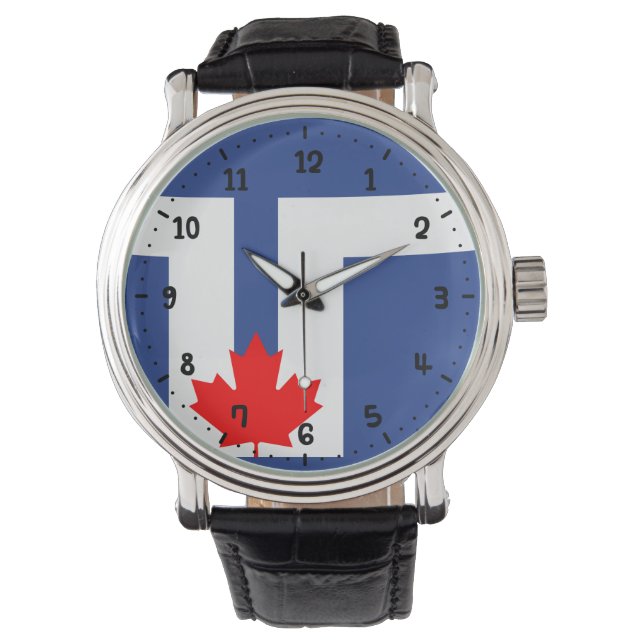 Montre Drapeau de Toronto, Ontario Watch (devant)