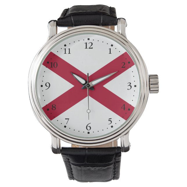 Montre Drapeau d'État de l'Alabama (devant)
