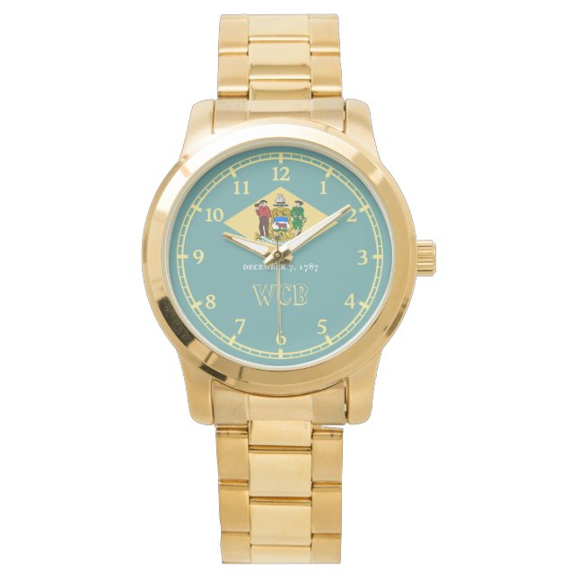 Montre Drapeau d'état Delaware Design (devant)