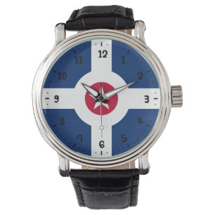 Montre Drapeau d'Indianapolis, Indiana Watch