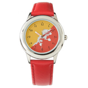 Montre Drapeau du Bhoutan patriotique