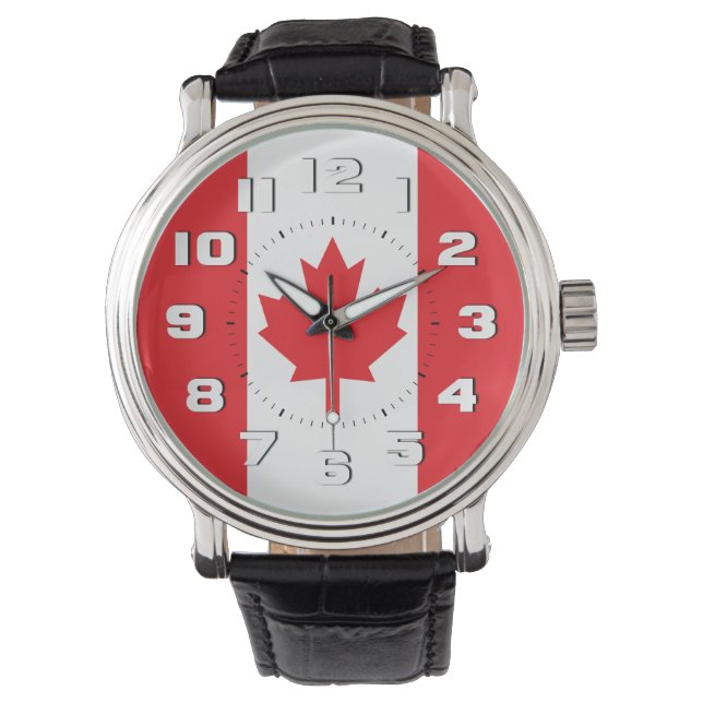 Montre Drapeau du Canada (devant)