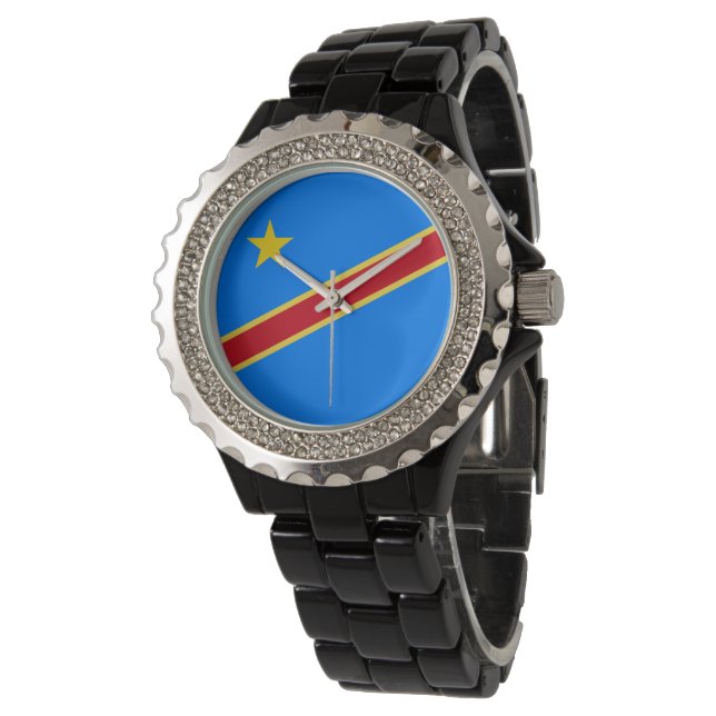 Montre Drapeau du Congo (Incliné)