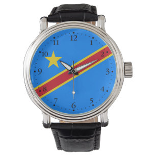 Montre Drapeau du Congo Kinshasa