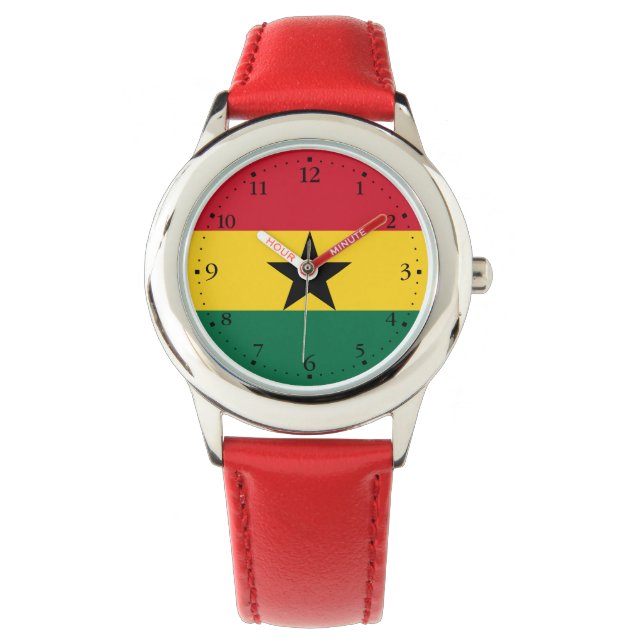 Montre Drapeau du Ghana (devant)