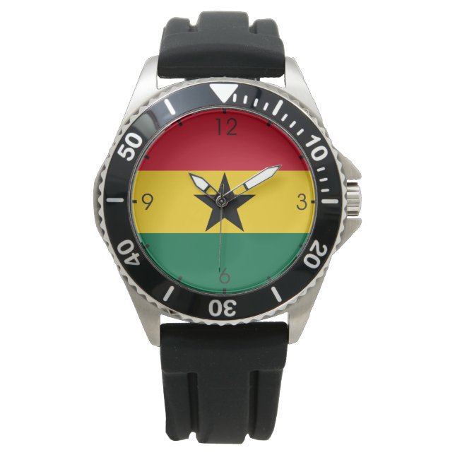 Montre Drapeau du Ghana (devant)