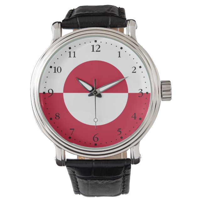 Montre Drapeau du Groenland (devant)