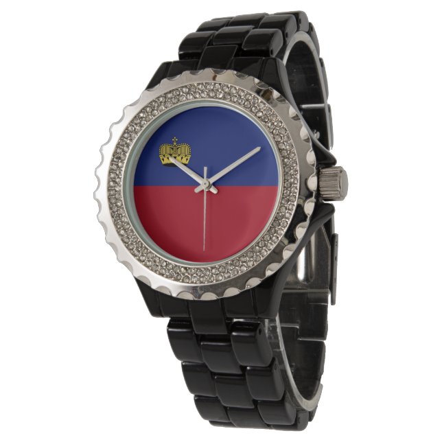 Montre Drapeau du Liechtenstein (Incliné)