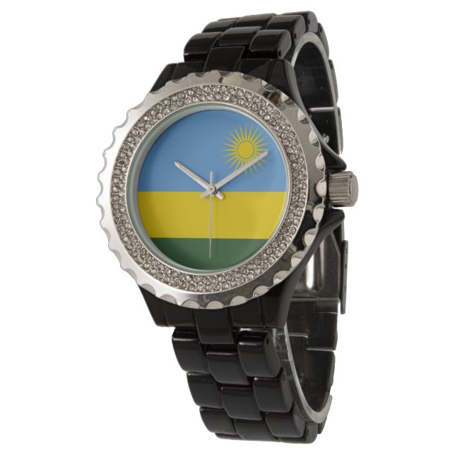 Montre Drapeau du Rwanda (Incliné)