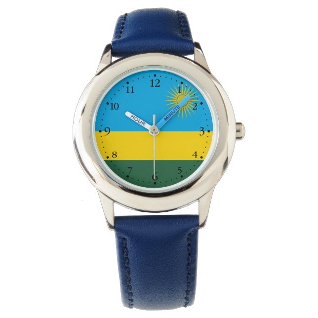 Montre Drapeau du Rwanda (devant)