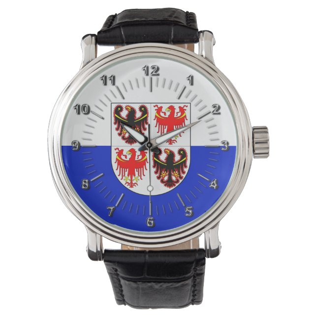 Montre Drapeau du Trentin Alto Adige (Italie) (devant)