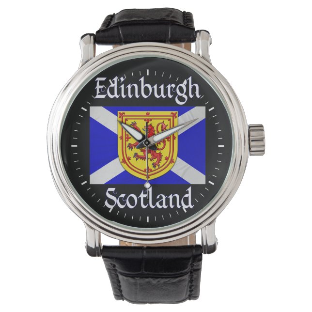 Montre Drapeau écossais Rampant Lion d'Edimbourg (devant)