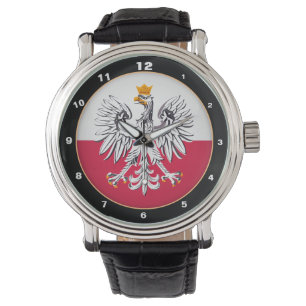 Montre Drapeau et aigle polonais, mode/design à la mode