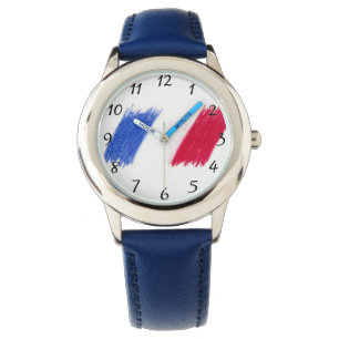 Montre drapeau français