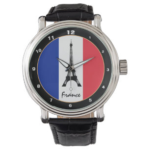 Montre Drapeau français et Tour Eiffel - France/fans spo