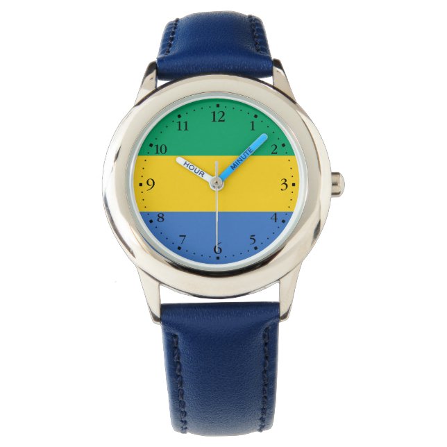 Montre Drapeau Gabon (devant)
