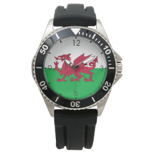 Montre Drapeau gallois (Pays de Galles) (Dragon gallois)